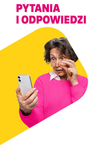 Grafika dekoracyjna z napisem FAQ